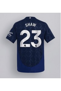 Manchester United Luke Shaw #23 Fotballdrakt Borte Klær 2024-25 Korte ermer